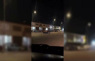 Polis aracının önünde drift attı, faturası ağır...