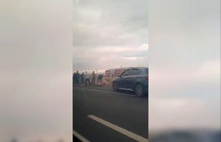 Polis cenazesi konvoyundaki araçlara saldırıda...