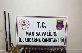 Salihli’de sahte içki operasyonu