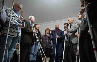 Samsun’da görme engellilere beyaz baston desteği