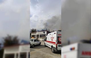 Samsun’da mobilya dükkanında yangın