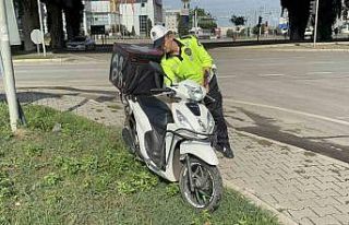 Samsun’da motosiklet kaldırıma çarptı: 1 yaralı