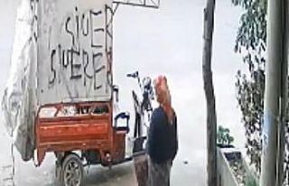 Sanayi sitesindeki hırsızlık güvenlik kamerasında