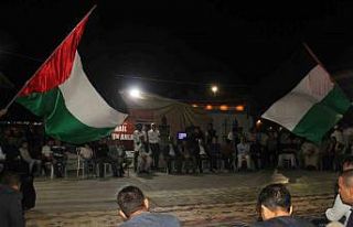 Şanlıurfa’da Sumud Filosu’na destek nöbeti