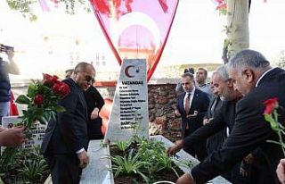 Şehit Kaymakam Saim Bey, kabri başında anıldı