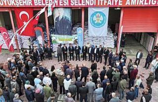 Selendi’de çiftçilere tohum desteği