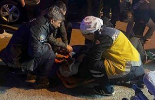 Seyir halindeyken motosikletiyle düşen şahıs yaralandı