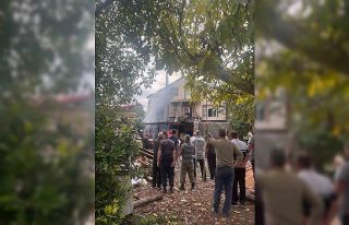 Sinop’ta ev yangını: Tüpün patlama anı kamerada