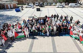 Sinop’ta kadınlar Gazze için el ele