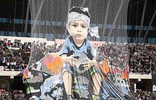 Sivasspor taraftarlarından Gazze koreografisi