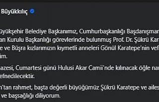 Şükrü Karatepe’nin eşi hayatını kaybetti