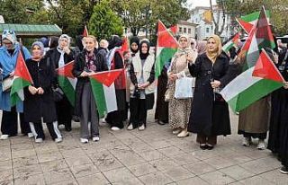 Tekirdağ’da çocuklardan Gazze için resimli destek