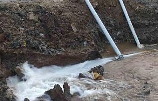 Tekirdağ’da içme suyu borusu patladı: Tonlarca...