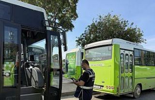 Toplu taşımada 120 araca sıkı denetim