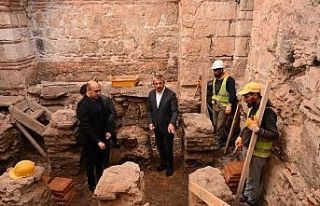 Toprak altından çıkan hazine "Gazimihal Hamamı"