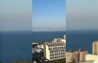 Trabzon açıklarında denizde patlama
