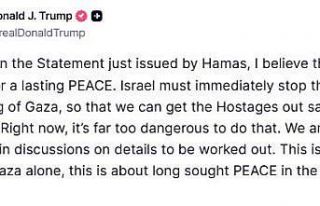 Trump, Hamas’ın ateşkes planını kısmen kabul...