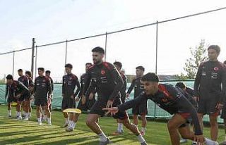 Ümit Milli Takım, Litvanya maçı hazırlıklarını...