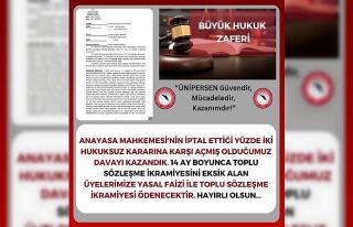 ÜNİPERSEN açtığı davayı kazandı, toplu sözleşme...