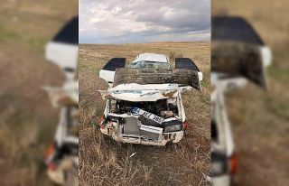 Uşak’ta otomobil tarlaya düştü: 1 kişi yaralandı