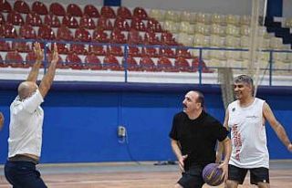 Yeni tesiste ilk maç Başkan Kotan’dan