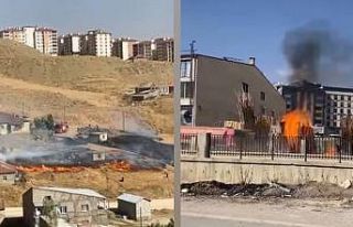Yüksekova’da çıkan iki farklı yangın kontrol...