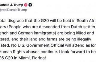 ABD Başkanı Trump’tan G20 Zirvesi tepkisi: "Güney...