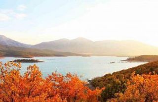 Adatepe Barajı etrafında kartpostallık görüntüler...