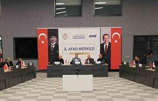 AFAD Koordinasyon toplantısı Vali Akbıyık başkanlığında...