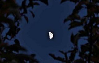 Ahlat’ta yarım ay manzarası hayran bıraktı