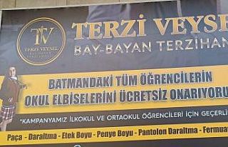 Batmanlı terziden örnek davranış: Yırtık ve...