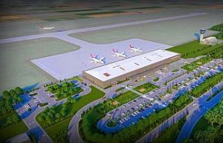 Bayburt-Gümüşhane Havalimanı’nda üstyapı çalışmaları...