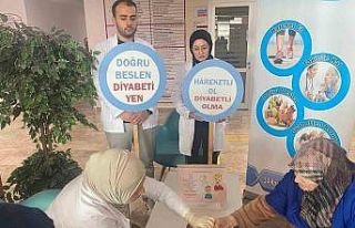 Bayburt’ta vatandaşlar diyabet hastalığı hakkında...