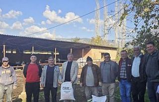 Beyağaç Belediyesi şap hastalığına karşı üreticilere...