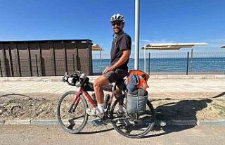 Bisiklet turunda 3 buçuk ayda 2 bin 500 kilometreyi...