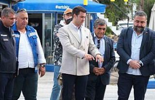 Bodrum Plaj Caddesi’nde 2. etap çalışmaları...