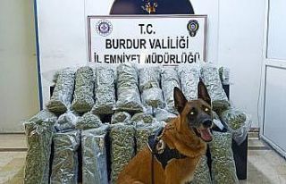 Burdur’da 36 kilo skunk maddesi ele geçirildi,...