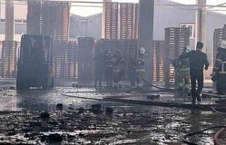 Bursa’da palet fabrikası alevlere teslim oldu