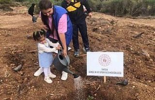 Datça’da fidanlar toprakla buluştu