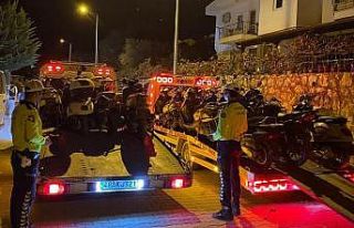 Datça’da motosiklet denetimi