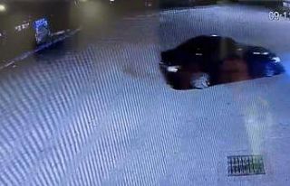 Dirift anları güvenlik kamerasına yansıdı, 46...