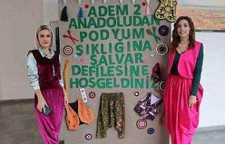 Diyarbakır’da şalvar defilesi