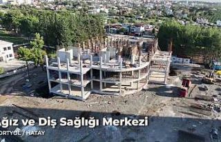 Dörtyol’da ağız ve diş sağlığı merkezi inşaatında...