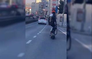 E5’de sıra dışı scooter yolculuğu