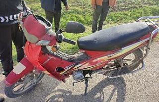 Edirne’de plakasız motosiklet denetime takıldı:...