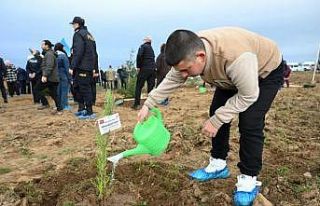 Edirne’de şehitler anısına 500 fidan toprakla...