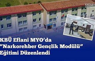 Eflani MYO’da "Narkorehber Gençlik Modülü"...