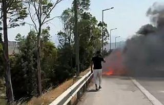 Elektrikli kabus: 18 milyonluk Porsche alev aldı,...