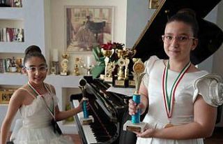 Gaziantep’te minik piyanistler dünya şampiyonu...