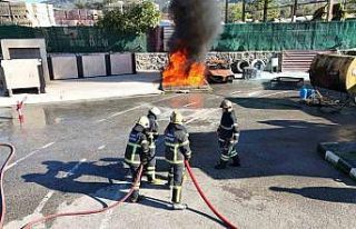 Geleceğin itfaiyecileri OBİTEM’de eğitim aldı